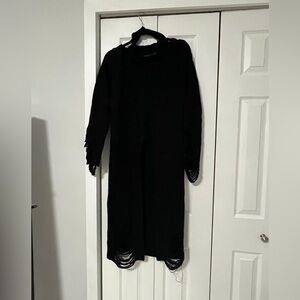 Hot & Delicious Black Long Sleeve Dress